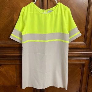 Tobi Neon Colorblock Shift Dress